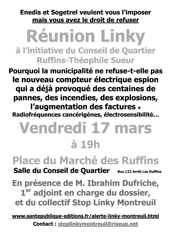 Affiche NB runion Linky Montreuil conseil de quartier 17 mars 2017