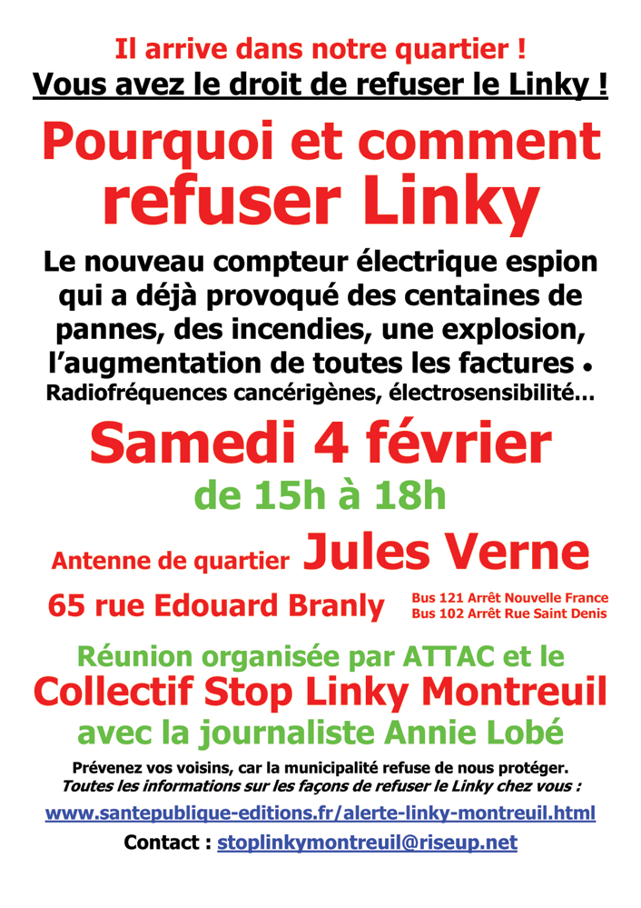 Affiche couleur Refus Linky Montreuil runion 4 fvrier-2017